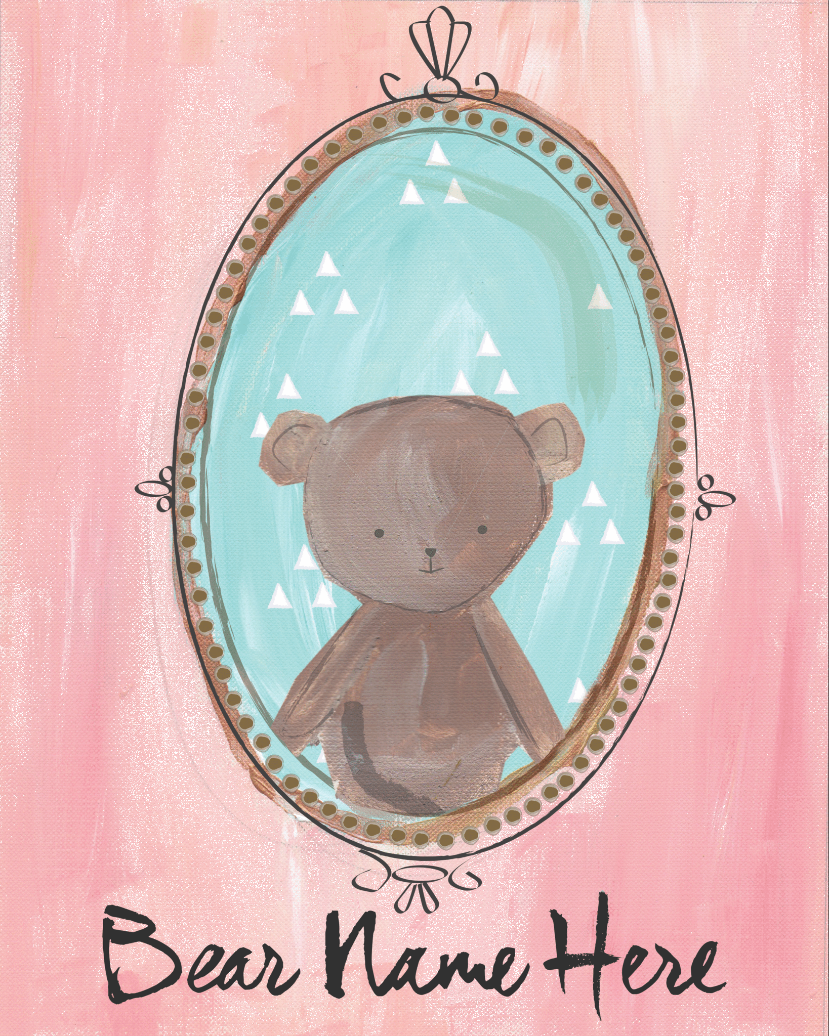 Pink Bear Portrait